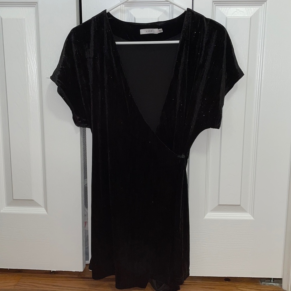 Black sparkly romper size S